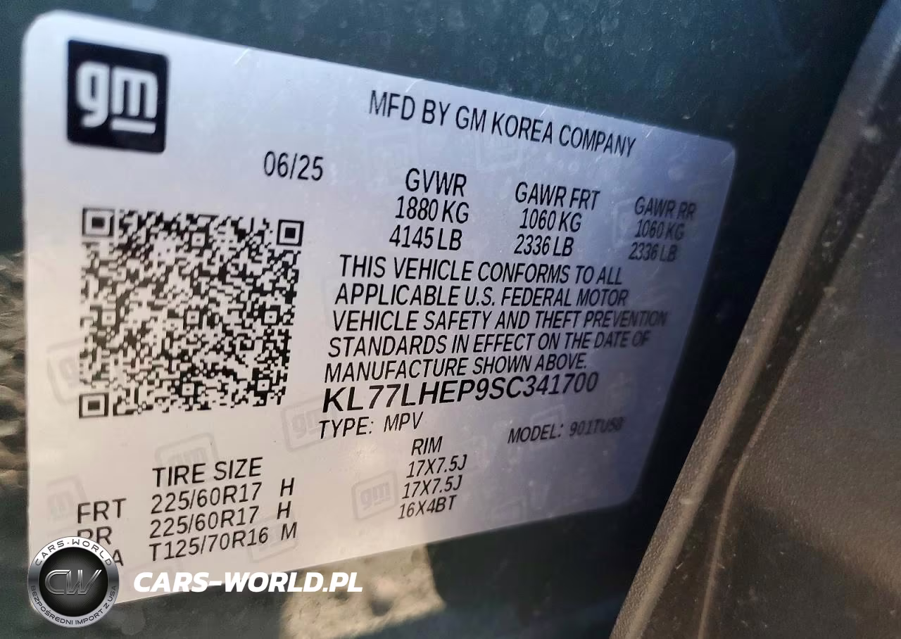 2025 Chevrolet Trax 1Lt VIN:KL77LHEP9SC341700 - 13