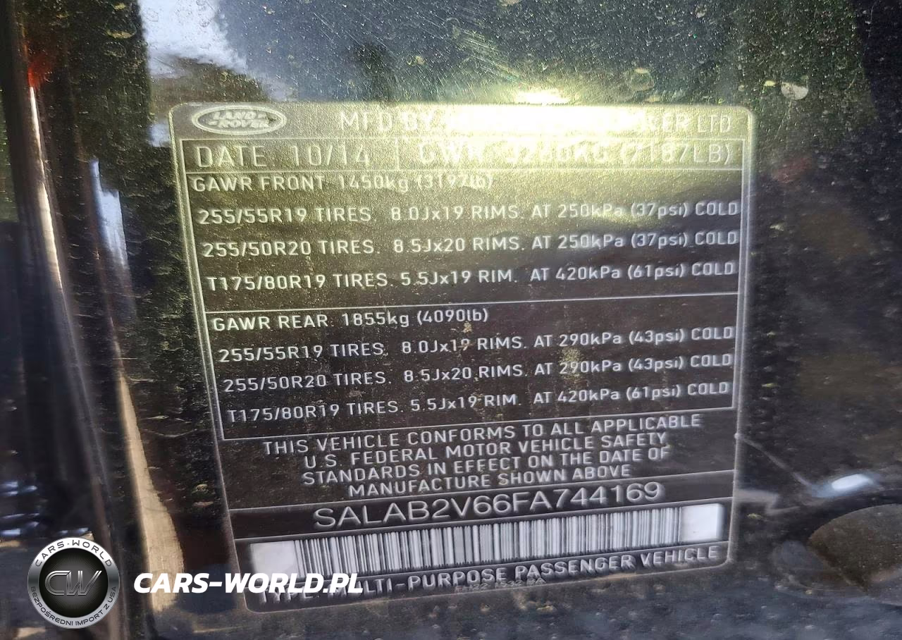 2015 Land Rover Lr4 VIN:SALAB2V66FA744169 - 13
