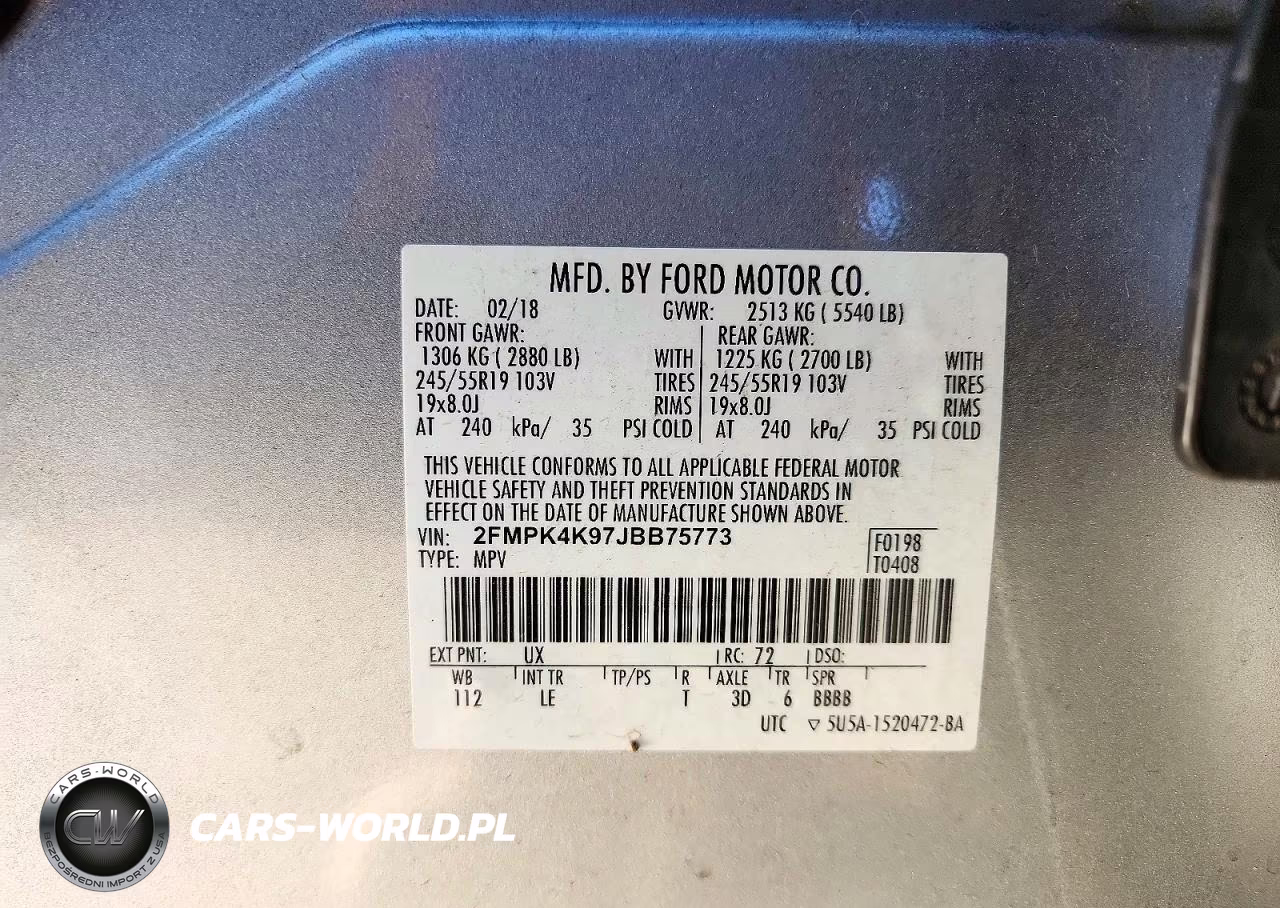 2018 Ford Edge Titanium VIN:2FMPK4K97JBB75773 - 13