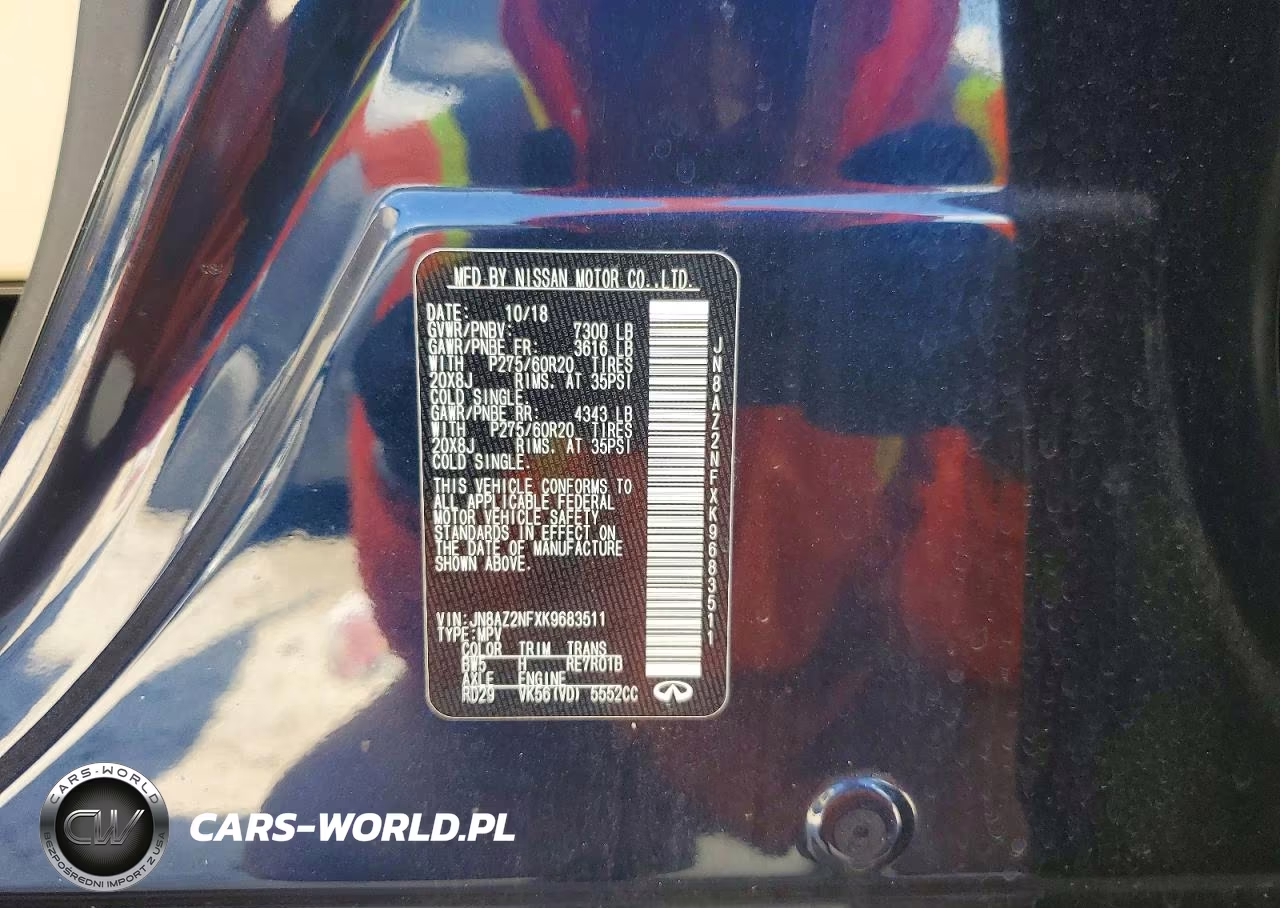 2019 Infiniti Qx80 Luxe VIN:JN8AZ2NFXK9683511 - 13