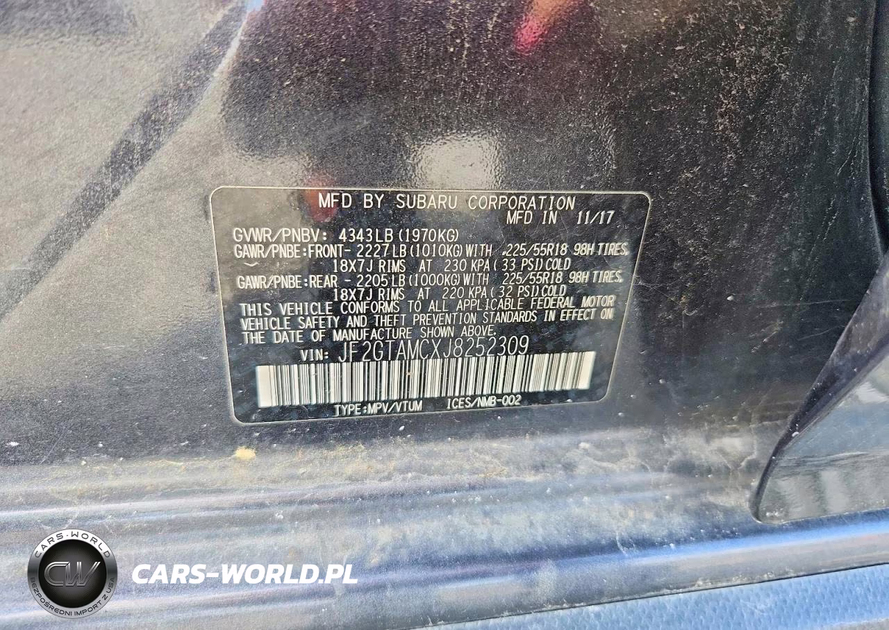 2018 Subaru Crosstrek Limited VIN:JF2GTAMCXJ8252309 - 13