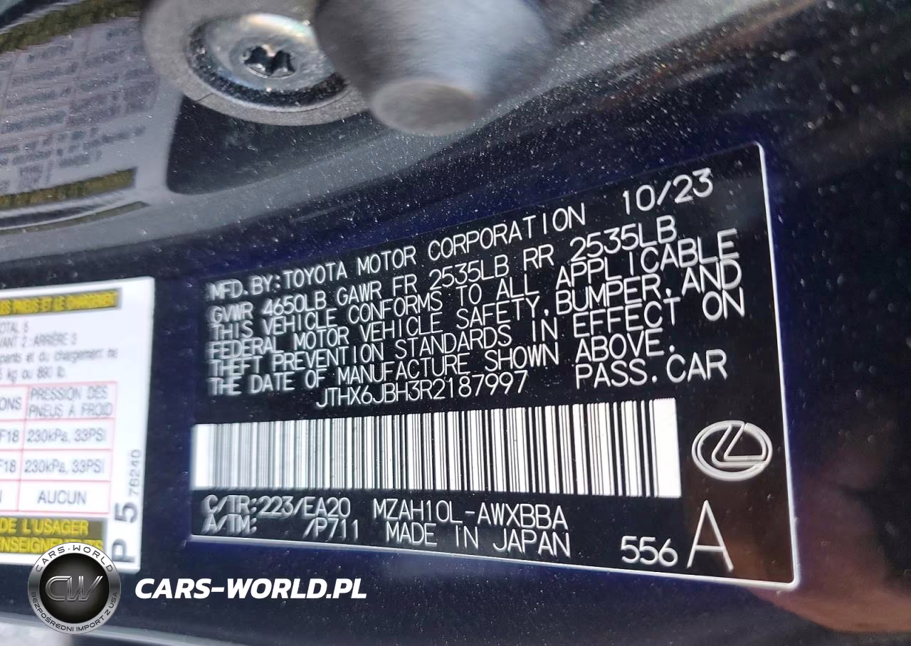2024 Lexus Ux 250H Base VIN:JTHX6JBH3R2187997 - 14