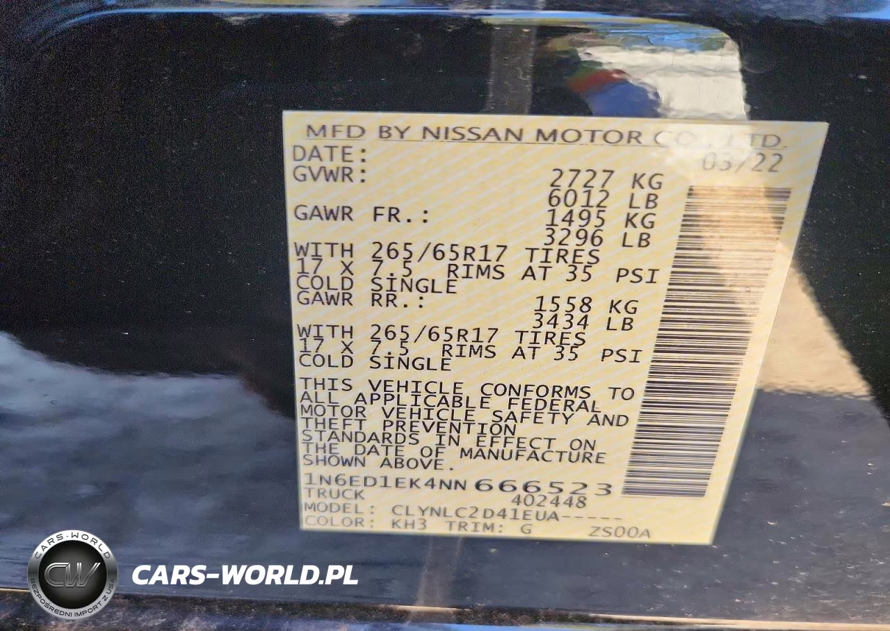 2022 Nissan Frontier Sv VIN:1N6ED1EK4NN666523 - 13