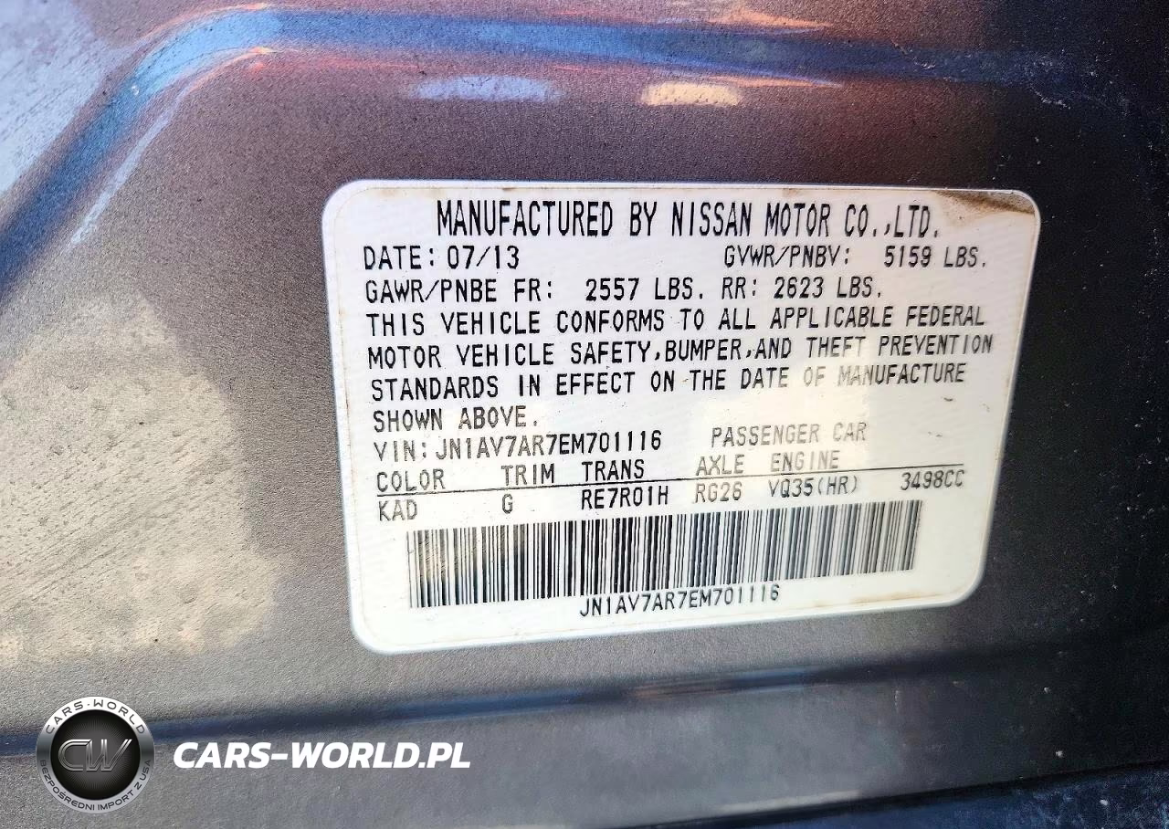 2014 Infiniti Q50 Hybrid Premium VIN:JN1AV7AR7EM701116 - 13