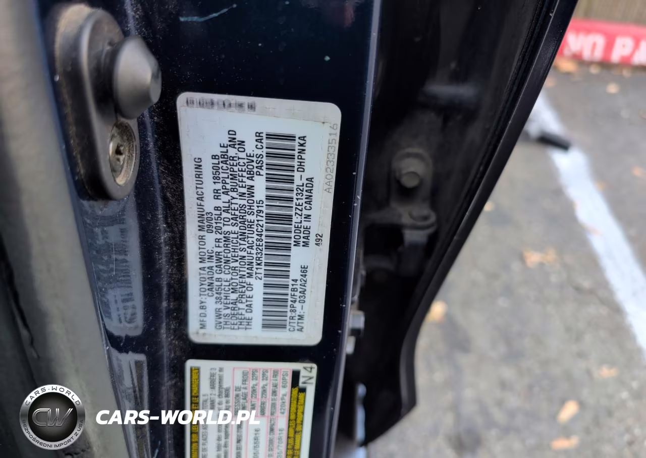 2004 Toyota Matrix Xr VIN:2T1KR32E84C217915 - 10