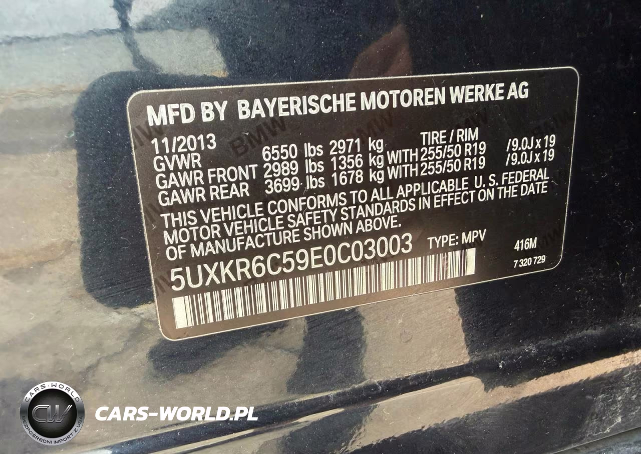 2014 BMW X5 xDrive50I VIN:5UXKR6C59E0C03003 - 10