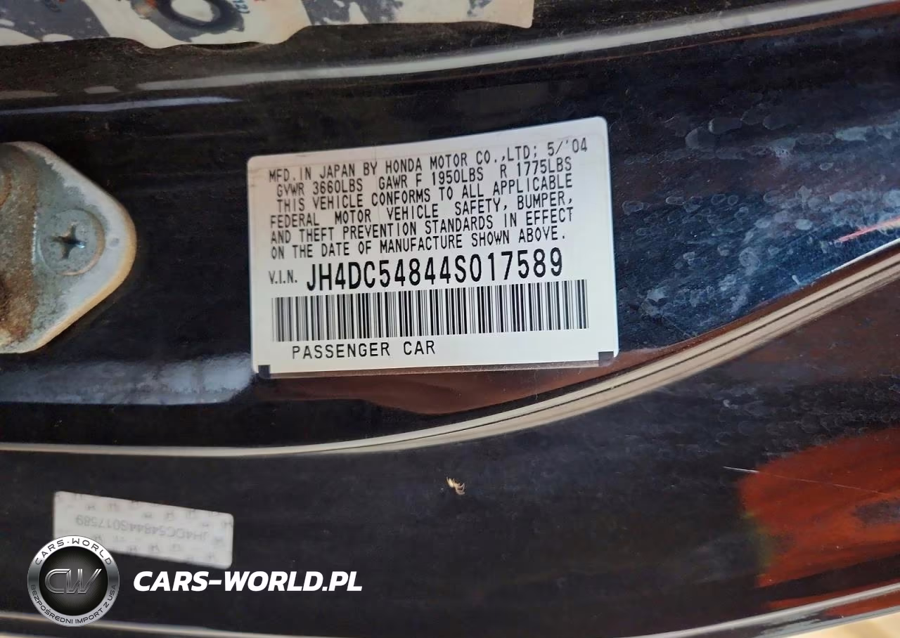 2004 Acura Rsx VIN:JH4DC54844S017589 - 12