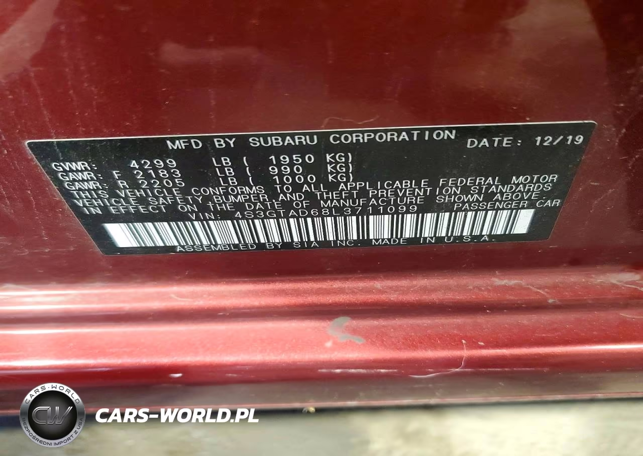 2020 Subaru Impreza Premium VIN:4S3GTAD68L3711099 - 12
