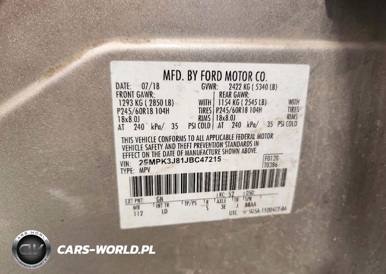 2018 Ford Edge Sel VIN:2FMPK3J81JBC47215 - 13
