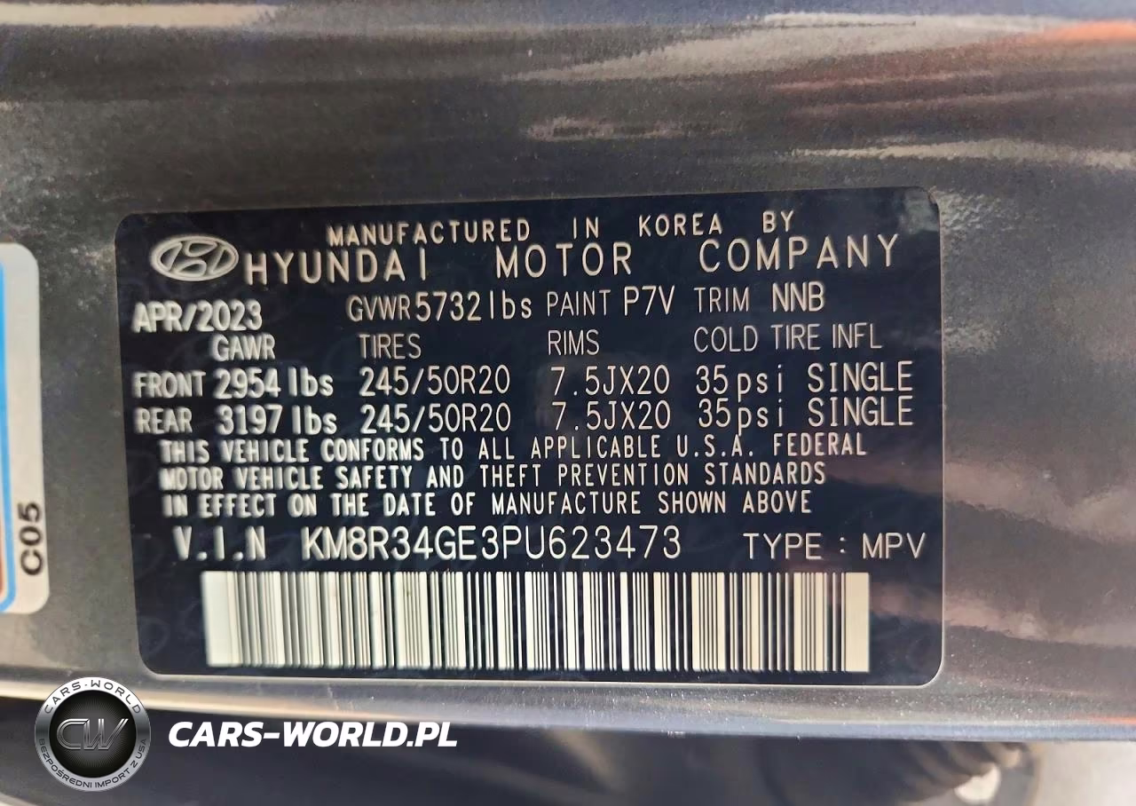 2023 Hyundai Palisade Xrt VIN:KM8R34GE3PU623473 - 13
