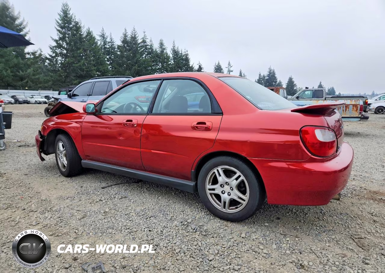 2002 Subaru Impreza Wrx VIN:JF1GD29642G503732 - 2