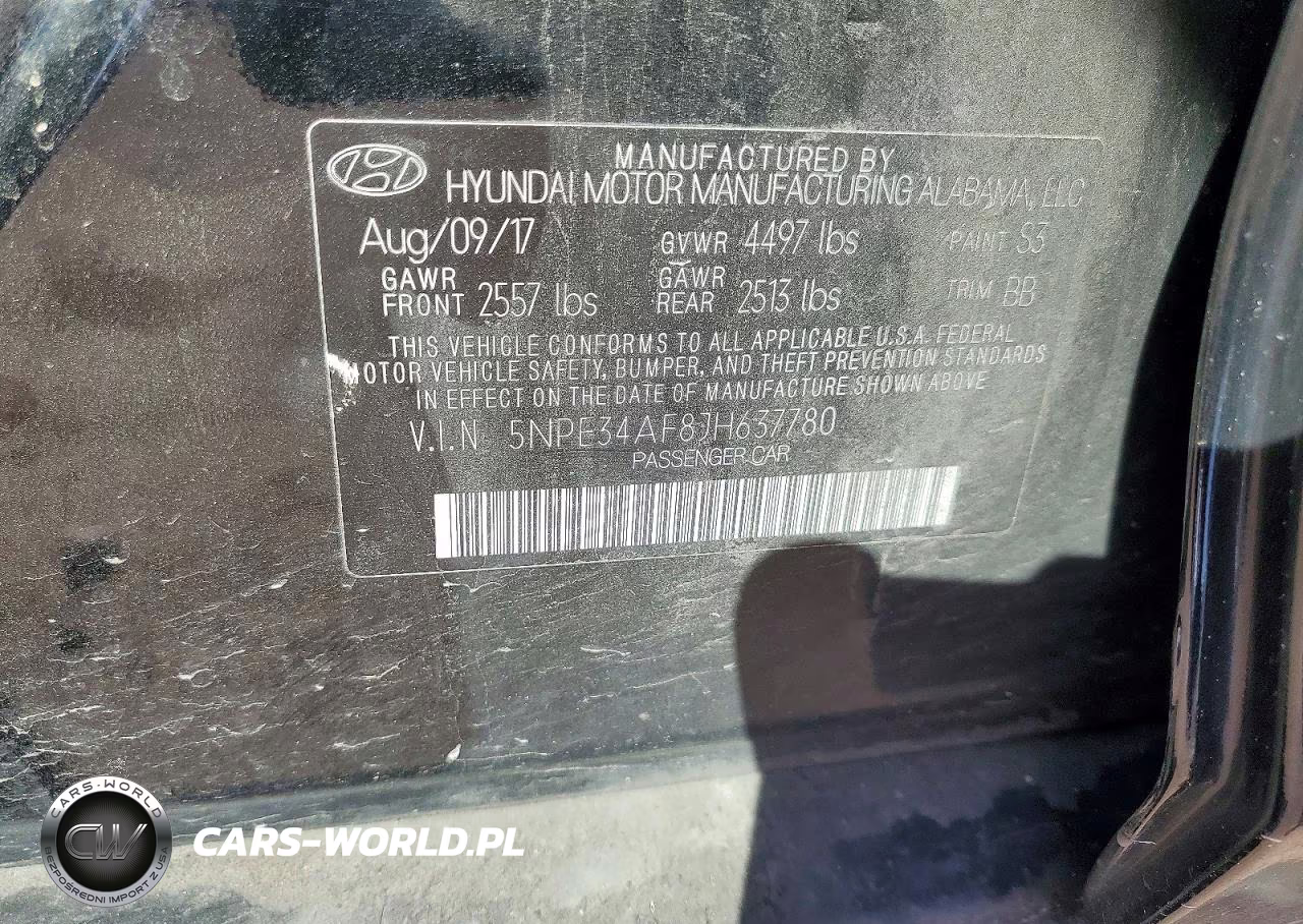 2018 Hyundai Sonata Sel VIN:5NPE34AF8JH637780 - 12