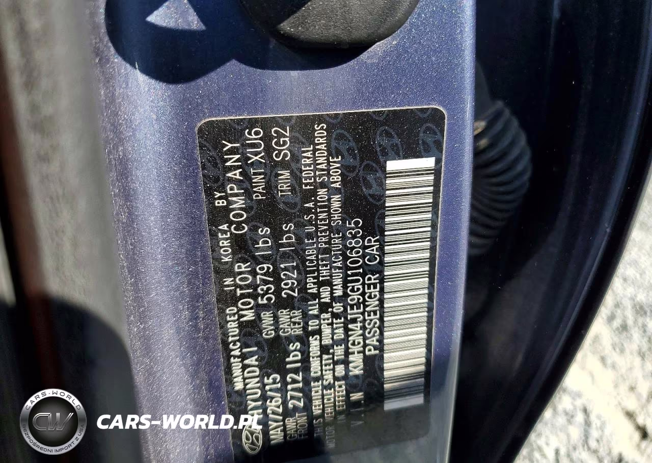 2016 Hyundai Genesis 3.8L VIN:KMHGN4JE9GU106835 - 12