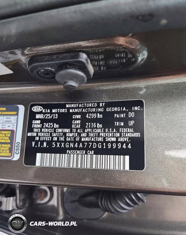 2013 Kia Optima Ex VIN:5XXGN4A77DG199944 - 12