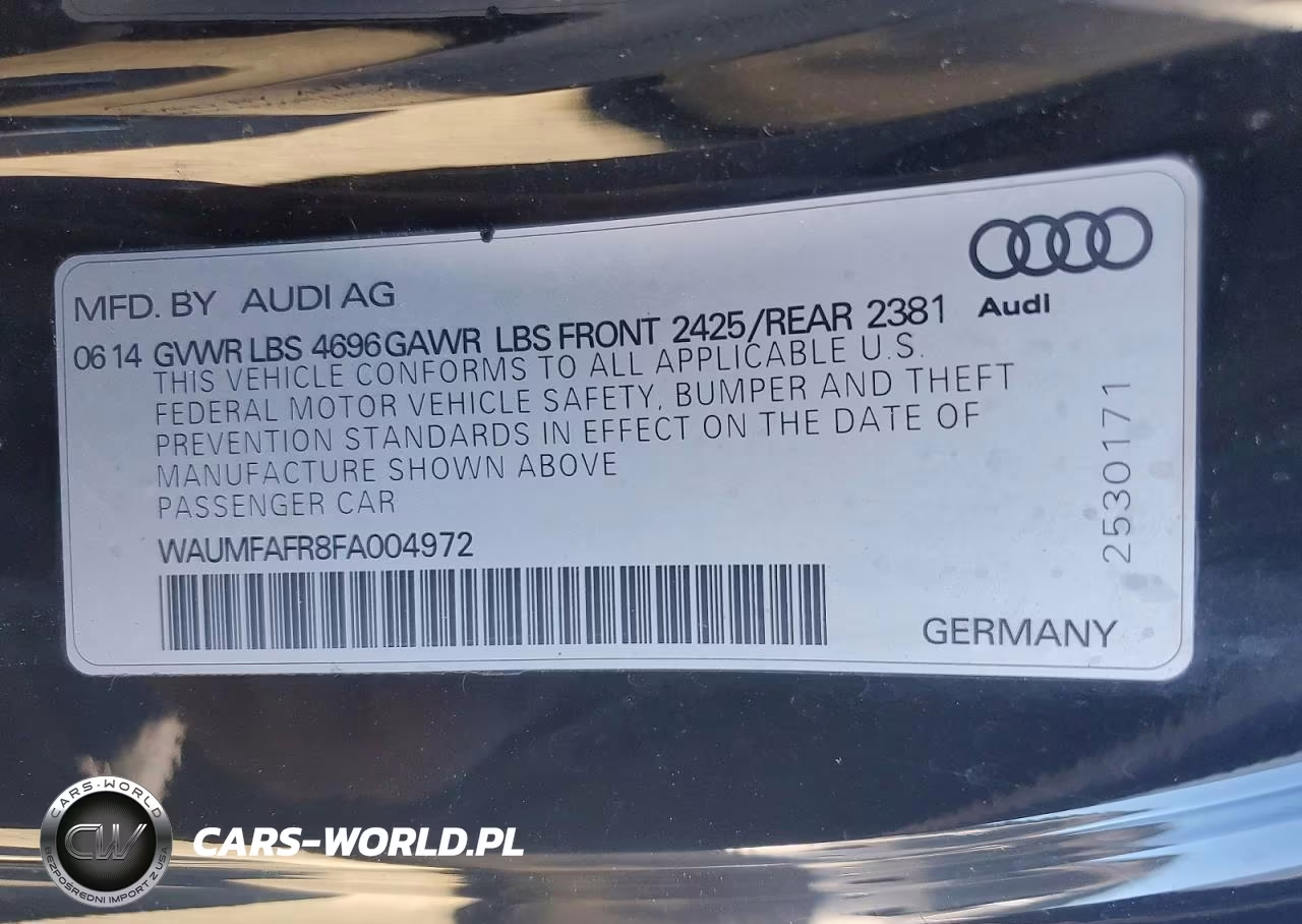 2015 Audi A5 Premium Plus VIN:WAUMFAFR8FA004972 - 12