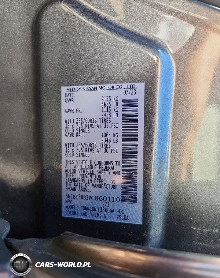 2023 Nissan Rogue Sv VIN:5N1BT3BB3PC860110 - 13