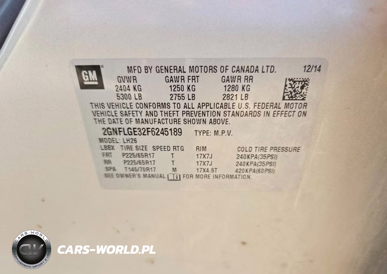2015 Chevrolet Equinox Lt VIN:2GNFLGE32F6245189 - 13