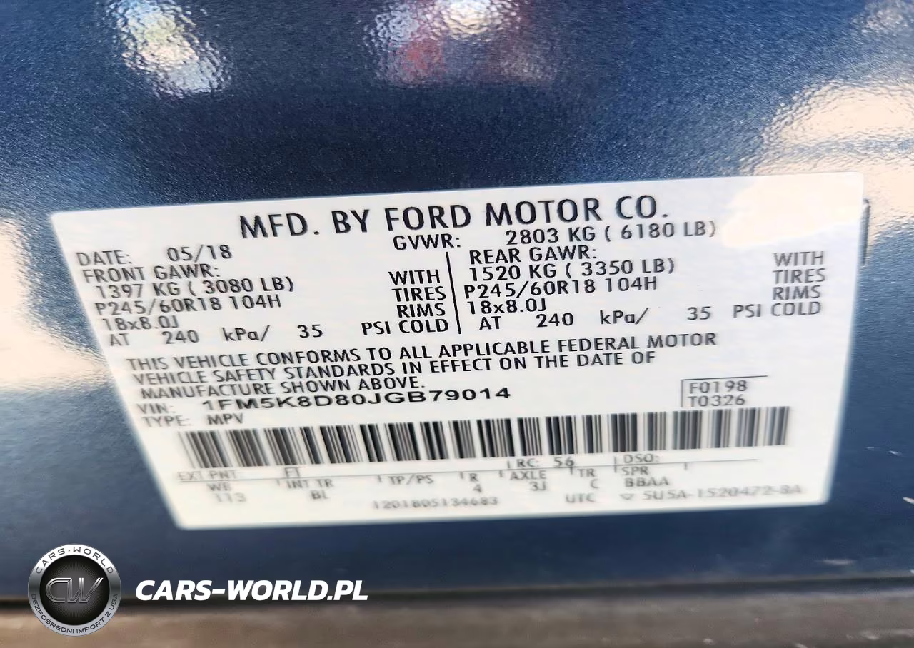 2018 Ford Explorer Xlt VIN:1FM5K8D80JGB79014 - 14