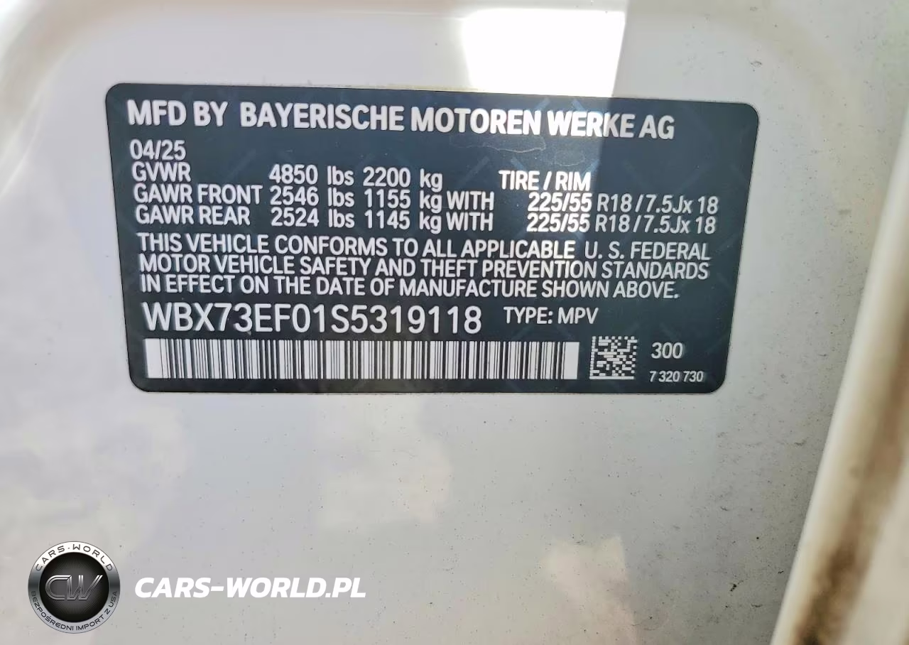2025 BMW X1 xDrive28I VIN:WBX73EF01S5319118 - 13