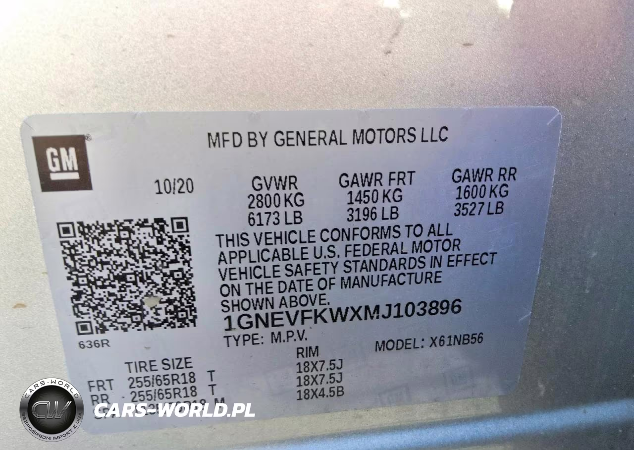 2021 Chevrolet Traverse Ls VIN:1GNEVFKWXMJ103896 - 13