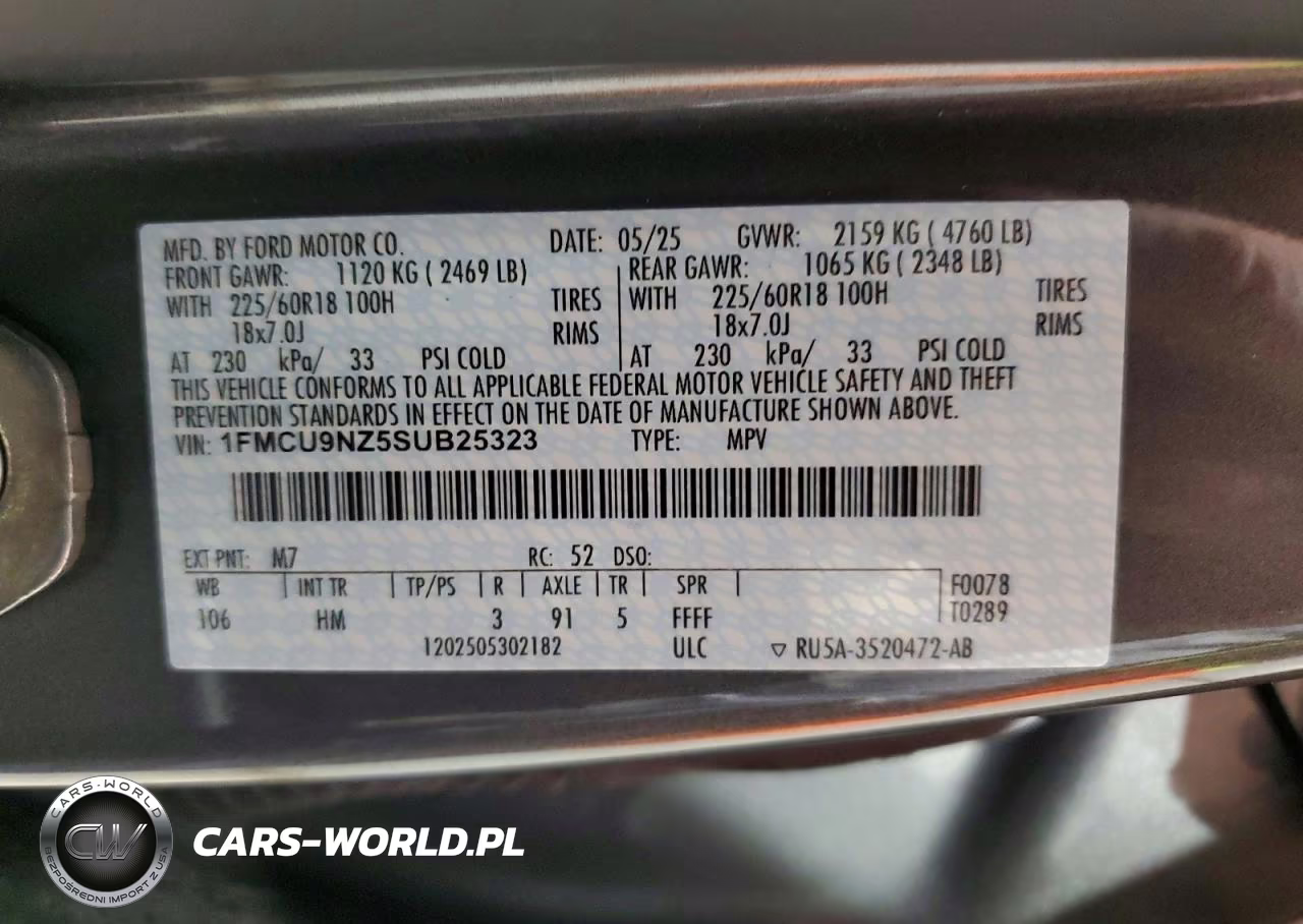 2025 Ford Escape St Line Select VIN:1FMCU9NZ5SUB25323 - 13