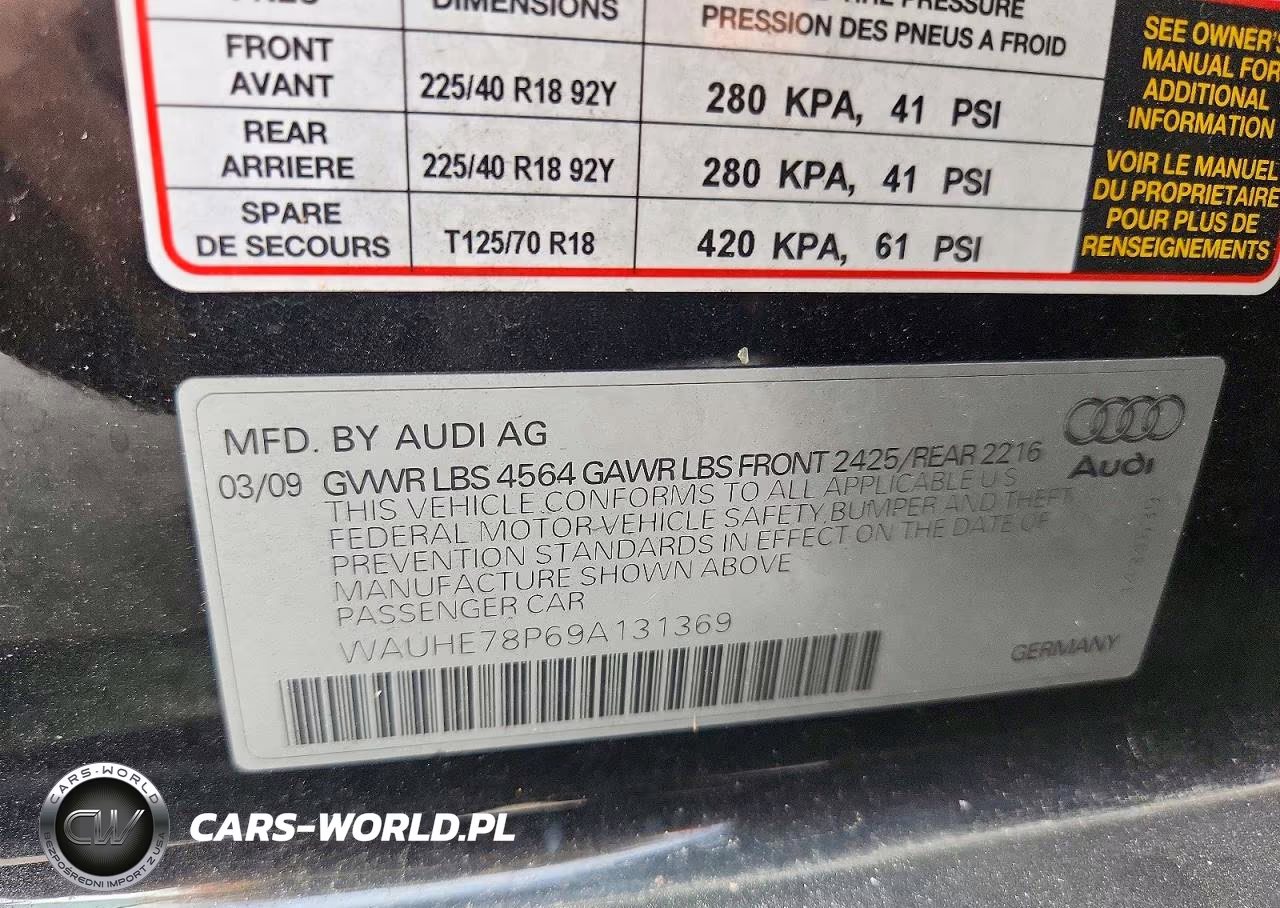 2009 Audi A3 2.0T VIN:WAUHE78P69A131369 - 12