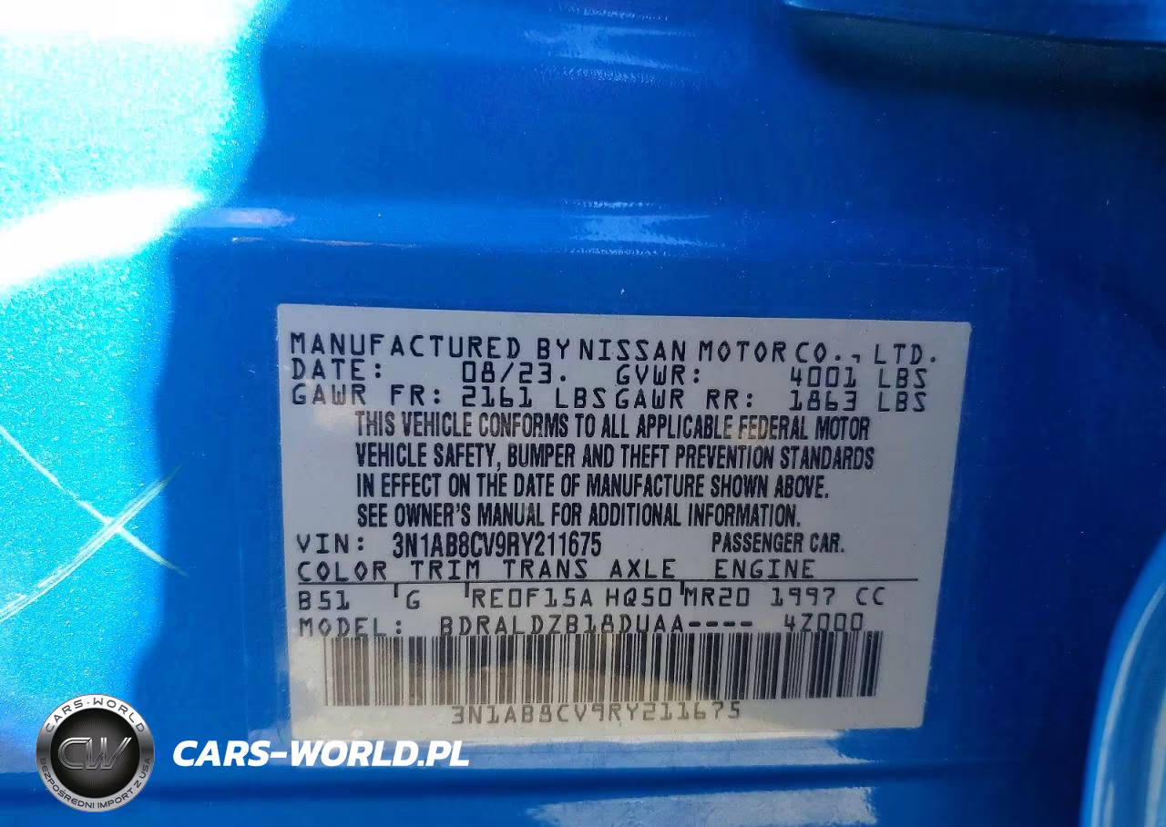 2024 Nissan Sentra Sv VIN:3N1AB8CV9RY211675 - 13
