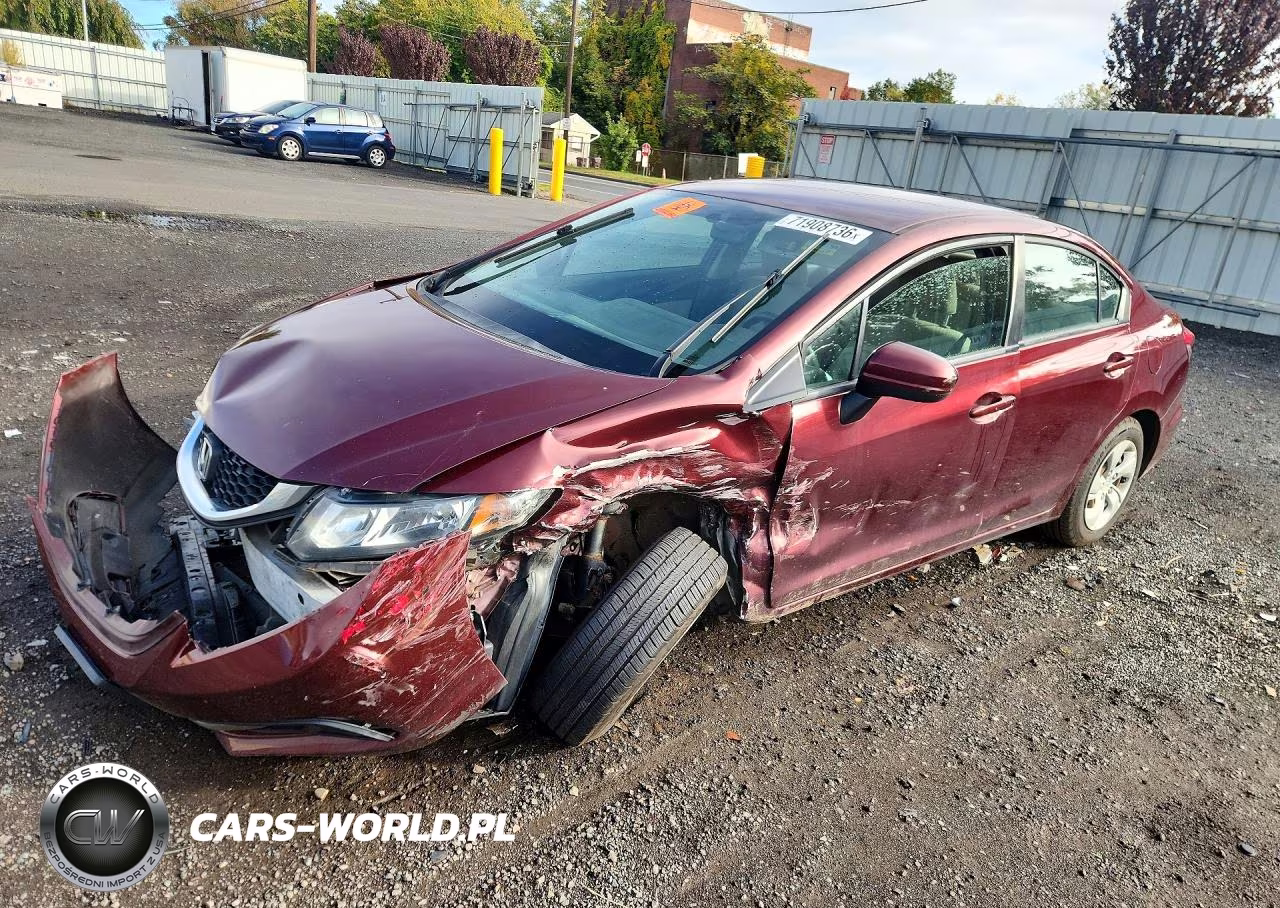 2014 Honda Civic Lx VIN:2HGFB2E57EH545752 - 1