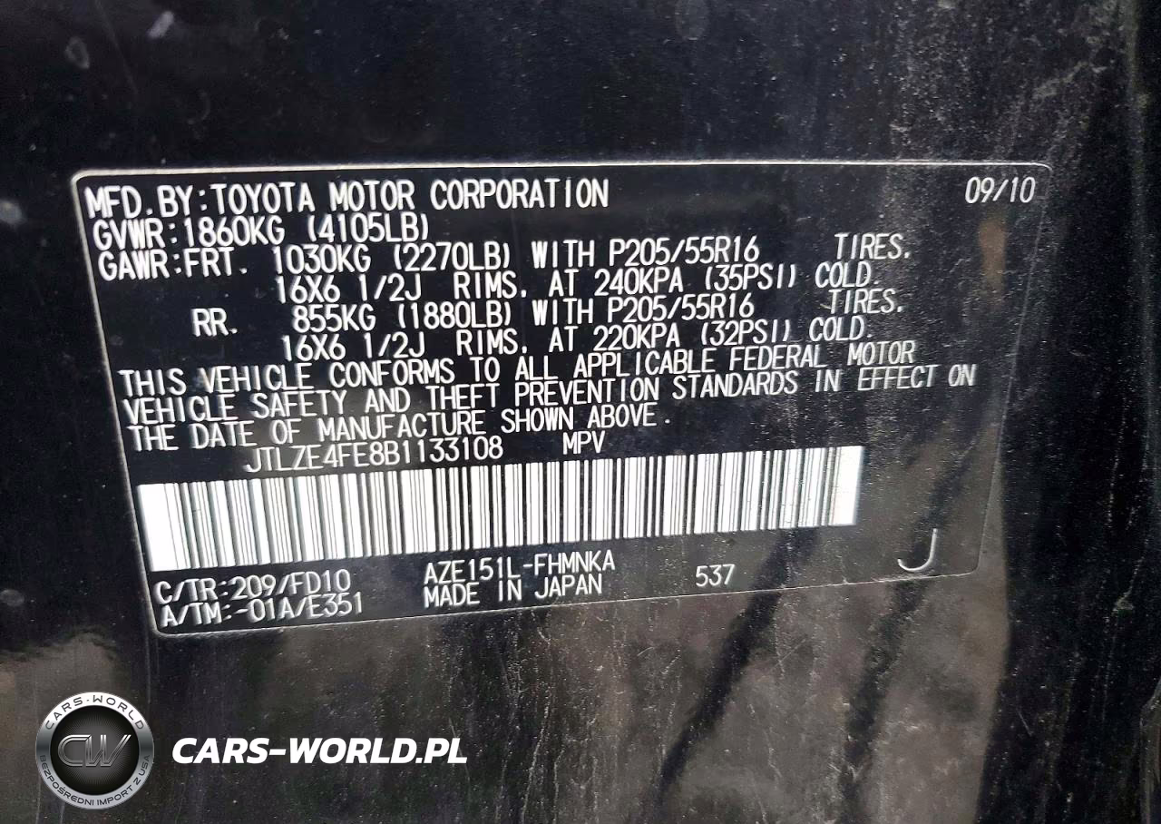 2011 Scion Xb Base VIN:JTLZE4FE8B1133108 - 12