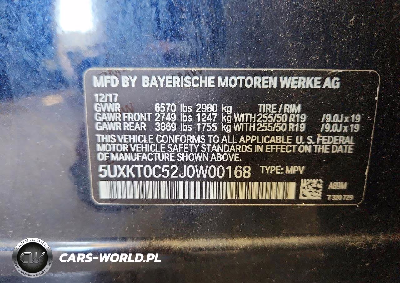 2018 BMW X5 Xdr40E VIN:5UXKT0C52J0W00168 - 13