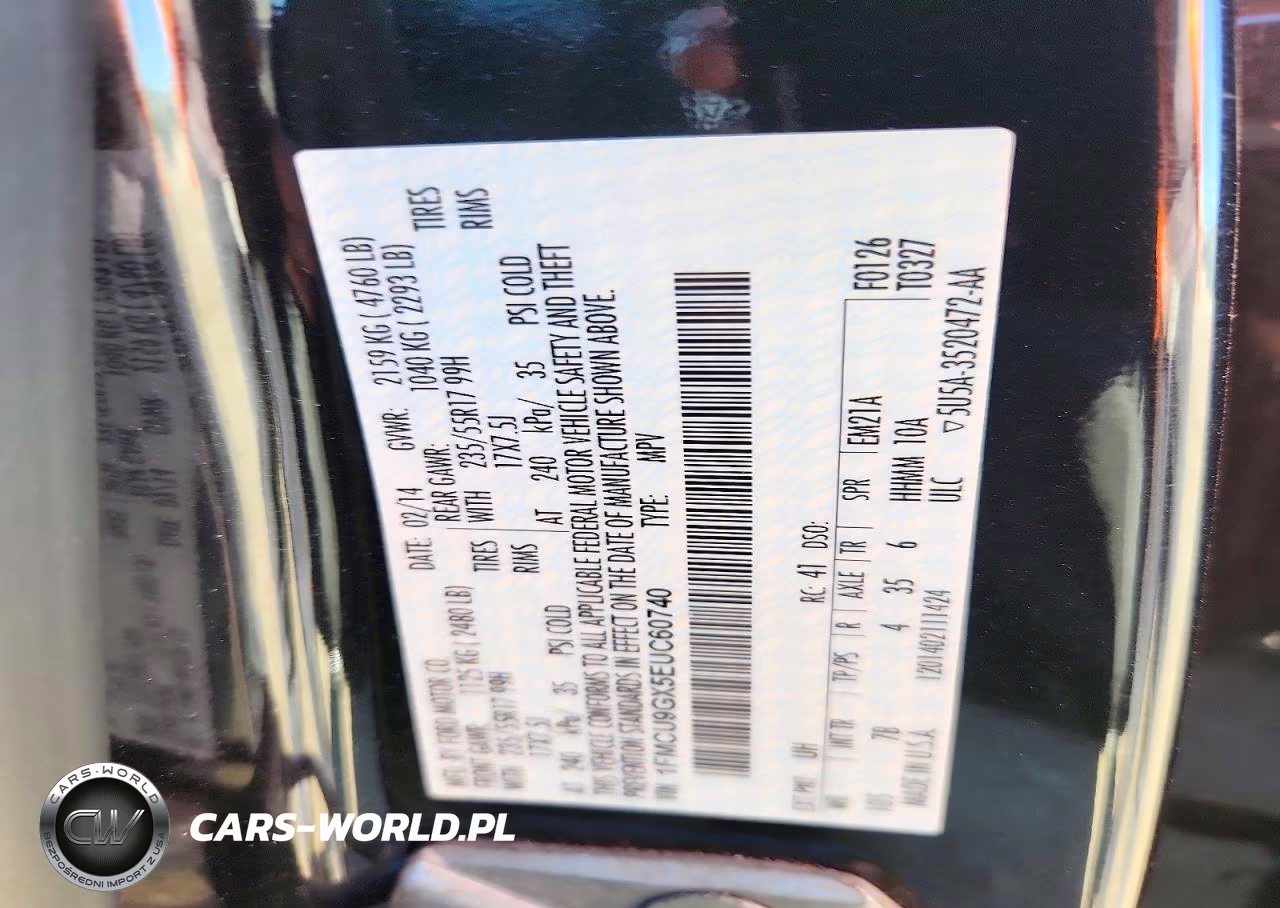 2014 Ford Escape Se VIN:1FMCU9GX5EUC60740 - 13