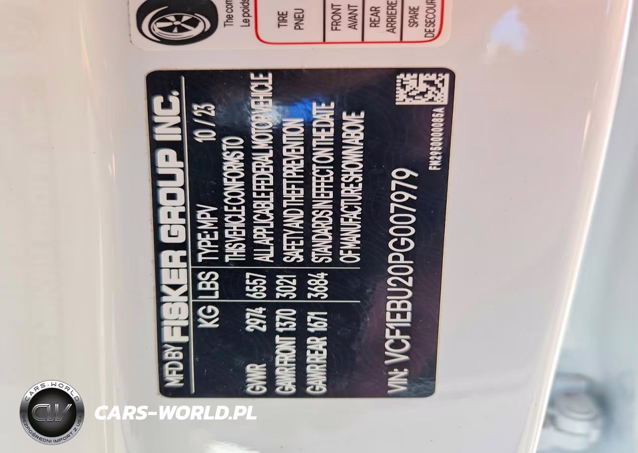 2023 Fisker Inc. Ocean Extreme VIN:VCF1EBU20PG007979 - 13