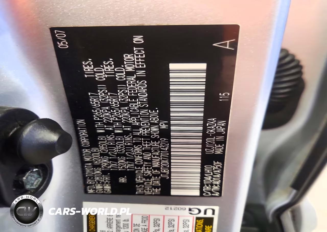 2007 Lexus Gx 470 VIN:JTJBT20X770143219 - 13