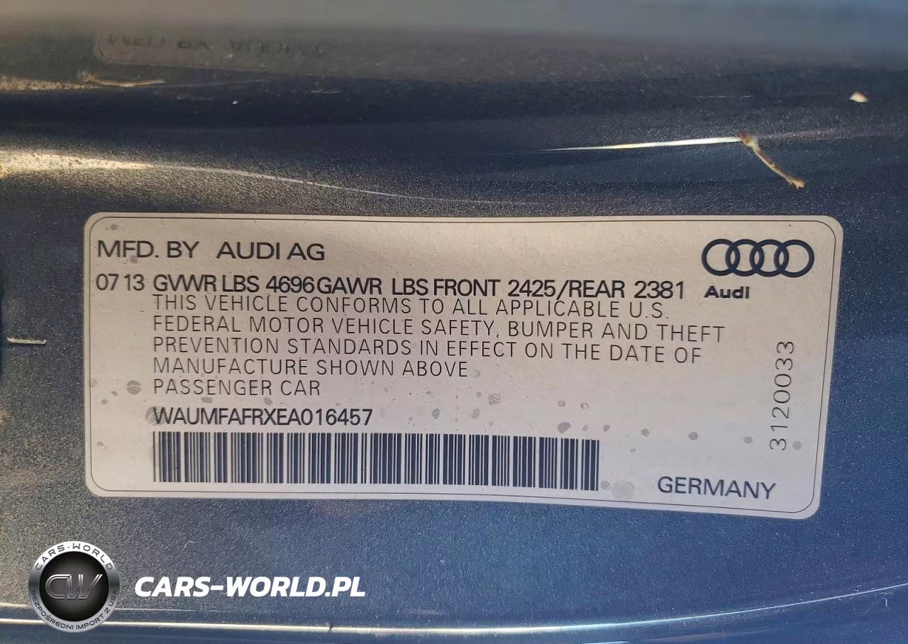 2014 Audi A5 VIN:WAUMFAFRXEA016457 - 12