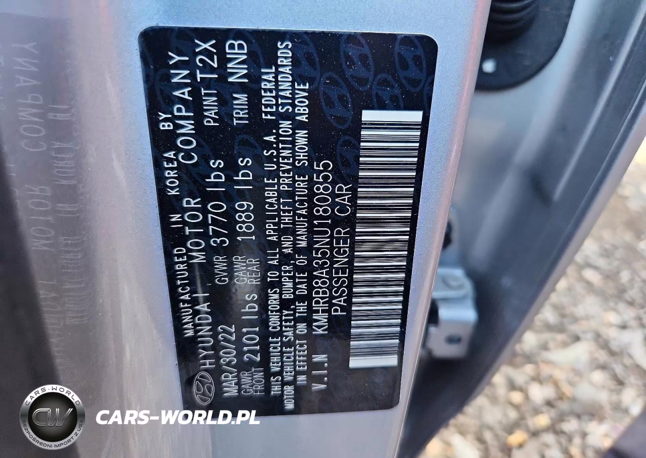 2022 Hyundai Venue Se VIN:KMHRB8A35NU180855 - 13