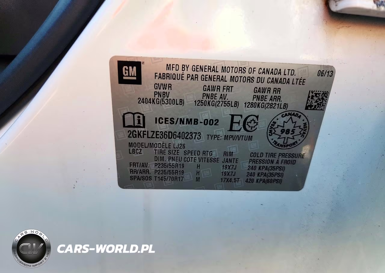 2013 GMC Terrain Denali VIN:2GKFLZE36D6402373 - 13