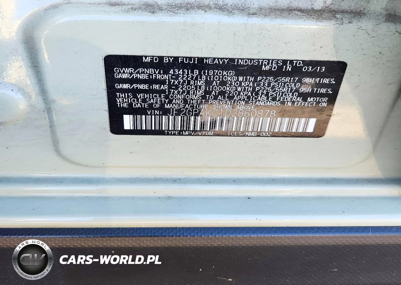 2013 Subaru Xv Crosstrek 2.0 Limited VIN:JF2GPAKC1D2860878 - 12