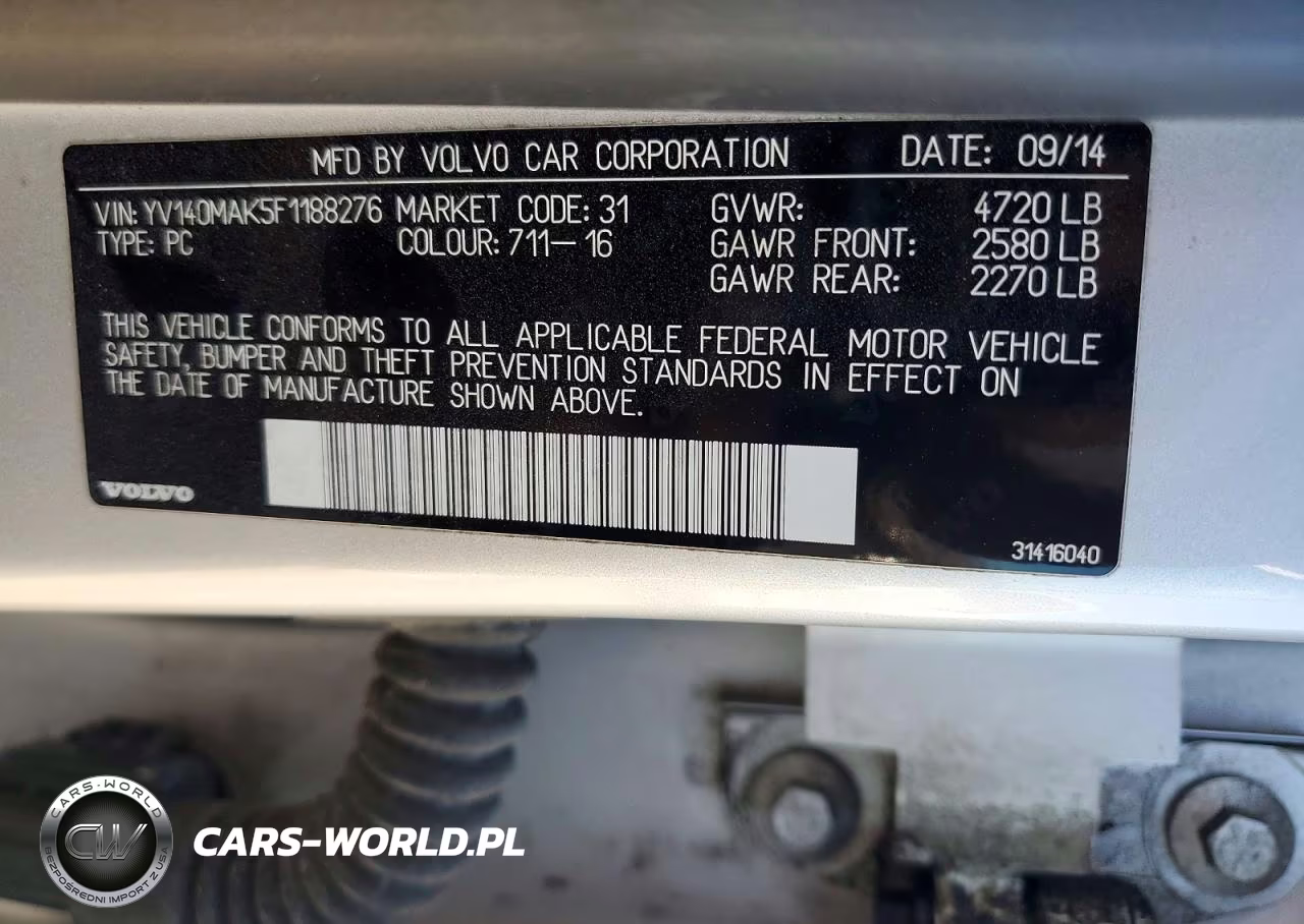 2015 Volvo S80 Premier VIN:YV140MAK5F1188276 - 12