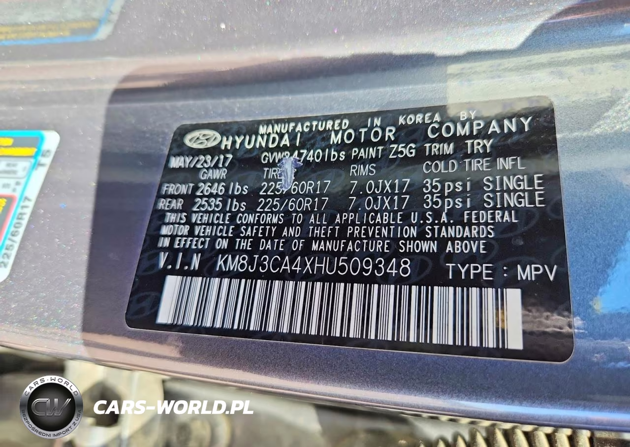 2017 Hyundai Tucson Se VIN:KM8J3CA4XHU509348 - 13