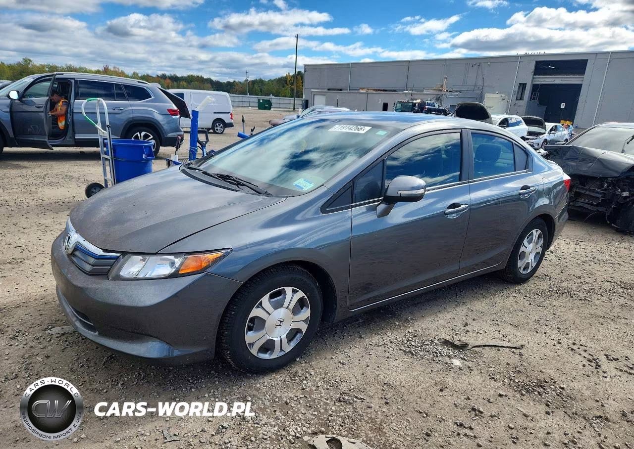 2012 Honda Civic Hybrid VIN:JHMFB4F29CS010425 - 1