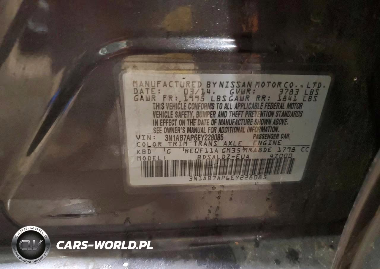 2014 Nissan Sentra Sv VIN:3N1AB7AP6EY228085 - 12