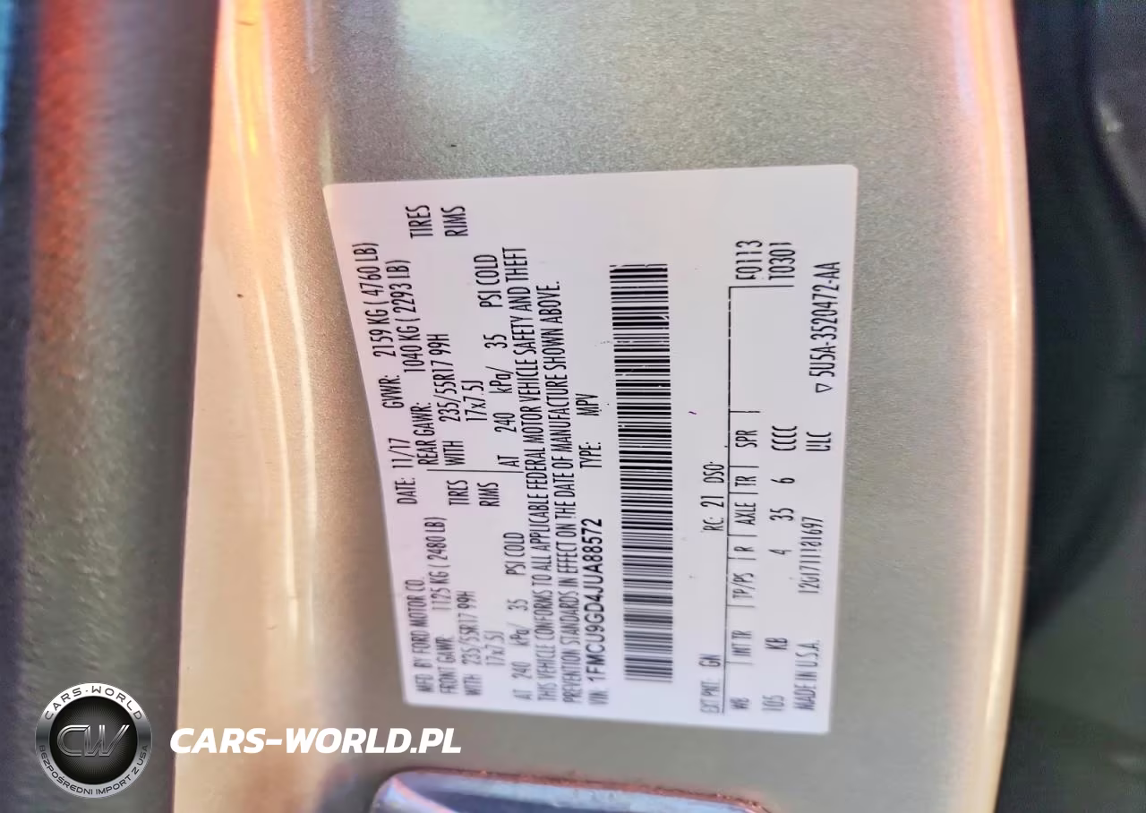 2018 Ford Escape Se VIN:1FMCU9GD4JUA88572 - 13