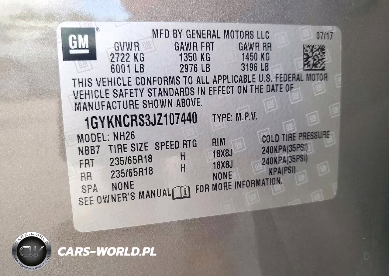 2018 Cadillac Xt5 Luxury VIN:1GYKNCRS3JZ107440 - 13