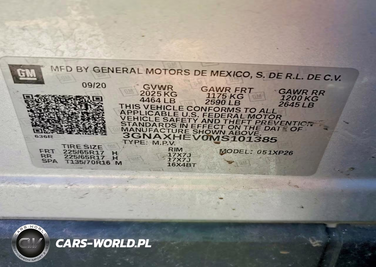 2021 Chevrolet Equinox Ls VIN:3GNAXHEV0MS101385 - 13