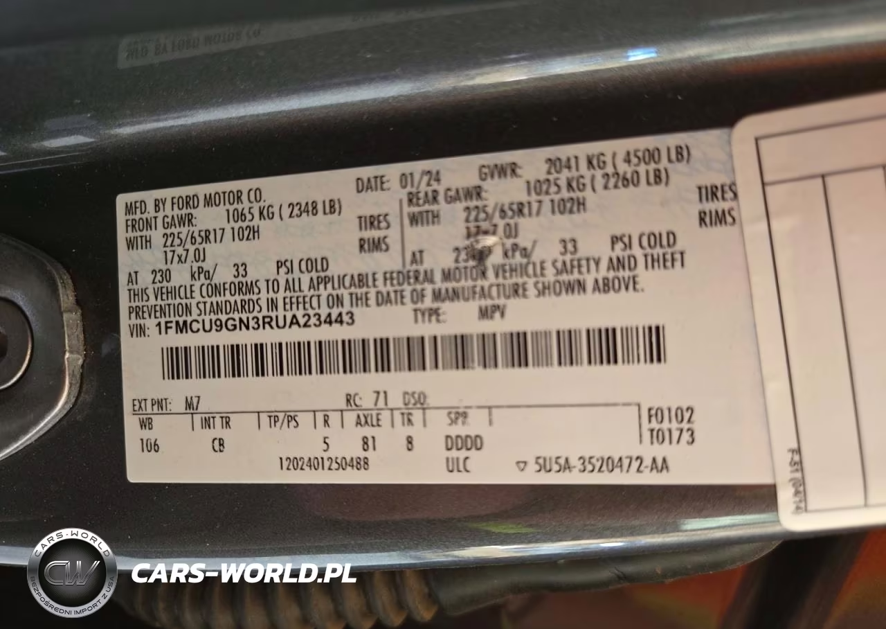 2024 Ford Escape Active VIN:1FMCU9GN3RUA23443 - 13