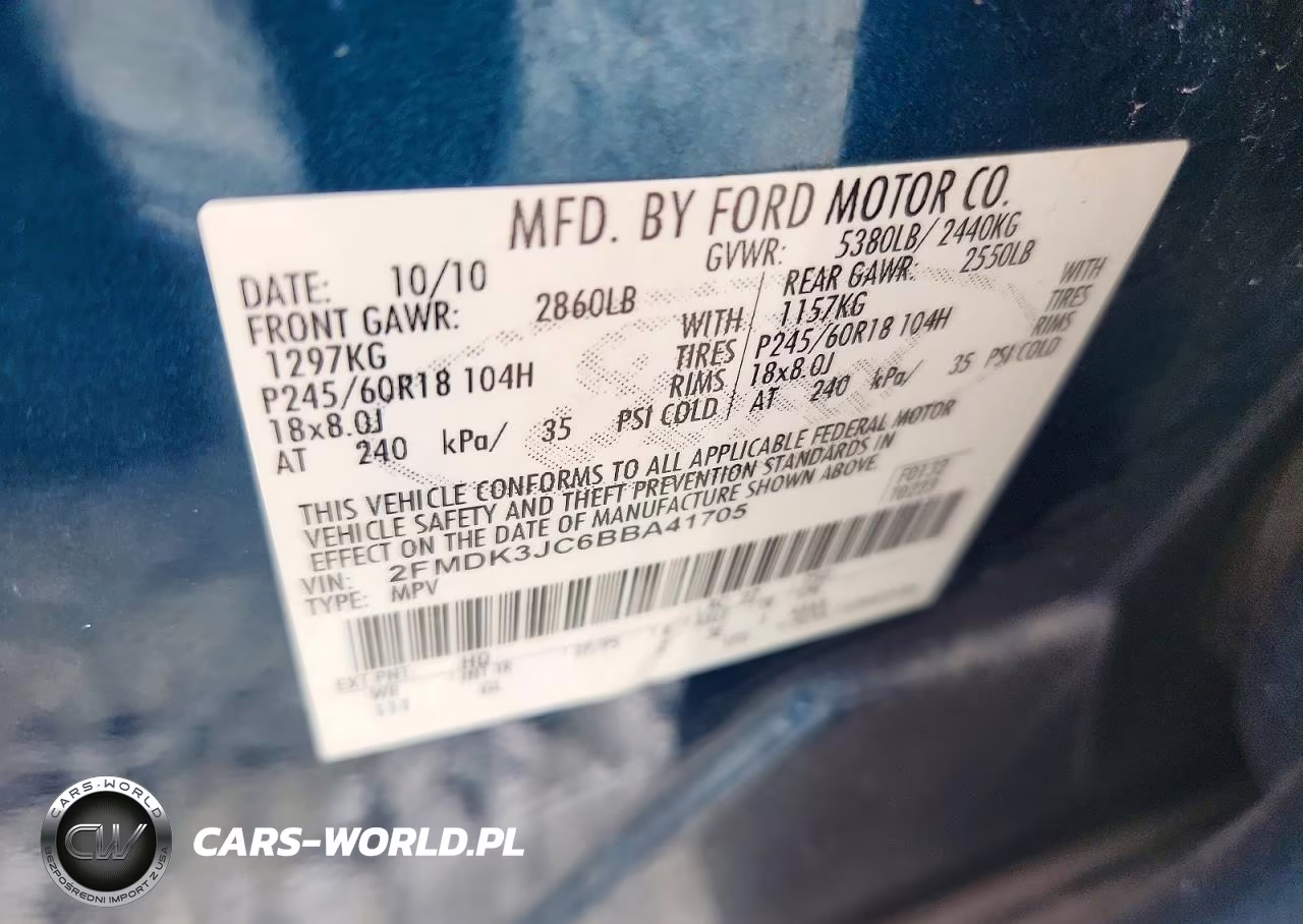 2011 Ford Edge Sel VIN:2FMDK3JC6BBA41705 - 13