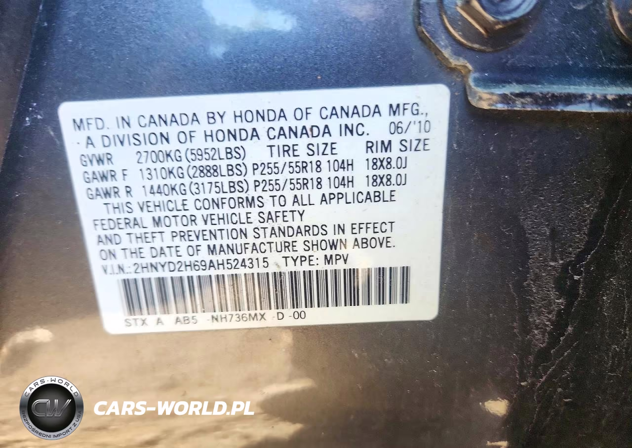 2010 Acura Mdx Technology VIN:2HNYD2H69AH524315 - 13
