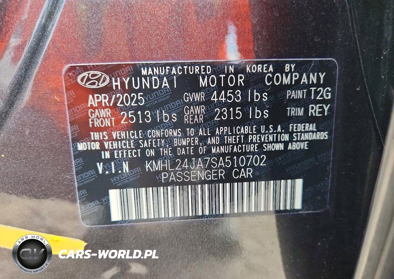 2025 Hyundai Sonata Se VIN:KMHL24JA7SA510702 - 12