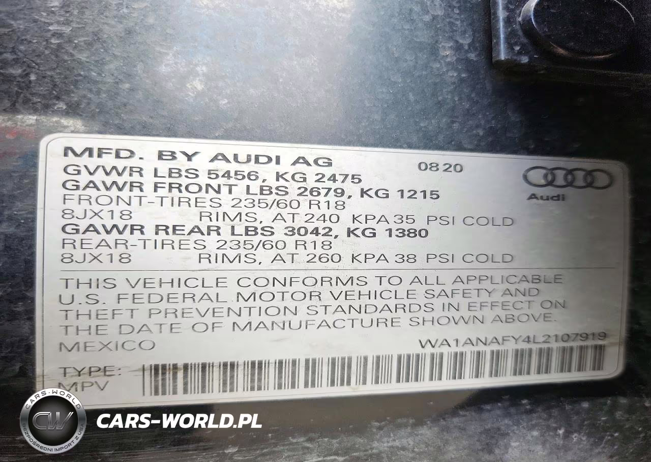2020 Audi Q5 Premium VIN:WA1ANAFY4L2107919 - 13