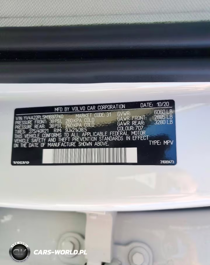 2021 Volvo Xc90 T6 Inscription VIN:YV4A22PL5M1697740 - 13